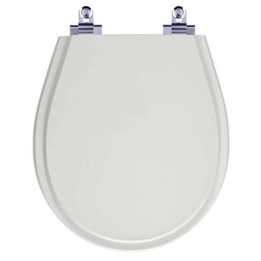 Imagem de Assento Sanitário Laqueado Soft Close Avalon Sterling Silver (cinza Claro) Para Vaso Ideal Standard
