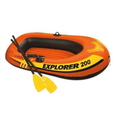 Imagem de Bote Inflável Explorer 200 Intex 2 Pessoas Até 95kg + Remo + Bomba