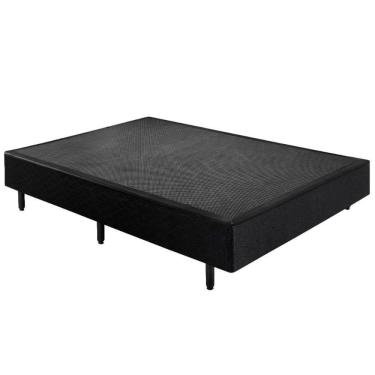 Imagem de Cama Box Base Universal Casal Preta (138x188x25) - Plumatex