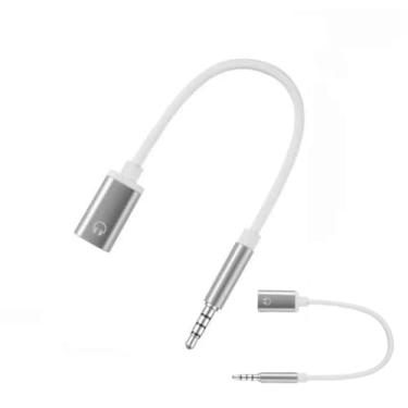 Imagem de 2PC Silver Headphone Jack Adapter, 3.5mm Male to TypeC Female Audio Cable Cord, USB C to Aux Audio Dongle Cable Cord, Compatible with MP3 Players, Laptops, Tablets, Smartphone ASIN: B0F3DB6BLF
