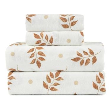 Imagem de Lodge & Linen Jogo de lençol de flanela Queen Size | algodão, pesado, aveludado macio | Bolso profundo | Lençóis quentes e aconchegantes | Conjunto de 4 peças - ajustado, plano e fronha