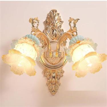 Imagem de Luminária de parede contemporânea de cristal para interiores, estilo europeu, luxuosa, com LED, para decoração de sala de estar, quarto, escritório, quarto modelo, hotel, casa de campo, corr