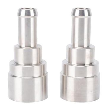 Imagem de Fabater Substituição de Aço Inoxidável do Conector da Mangueira do Líquido Refrigerante de 2 Pces para 800 409hp, Conector da Mangueira do Calefator da Atac da Prova do Escape