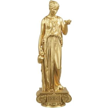 Imagem de Estátua Hebe Deusa Grega da Eterna Juventude - Juventas (Cor Ouro)