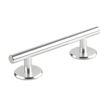 Imagem de harayaa Trilho redondo para mini skate de dedo, deck/rampa, ótimo presente original, acessório para treinamento de skate de dedo, Prata 15cm