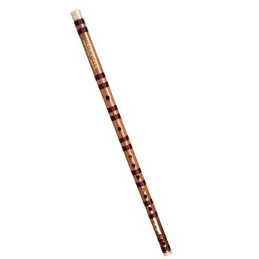 Imagem de Flauta de bambu de madeira, flauta amarga afinada, um instrumento profissional de sopro para iniciantes