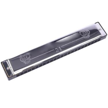 Imagem de Gaita profissional grande conjunto profissional 24 furos 8 tons