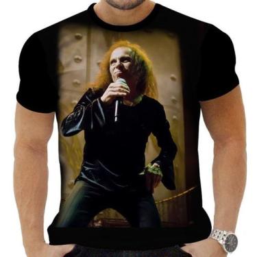 Imagem de Camiseta Camisa Personalizada Rock Clássico Metal Dio 16 - Obsidiana C
