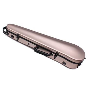 Imagem de Estojo Para Violino De Fibra De Carbono Rosa Dourado Tamanho 4/4 Caixa De Violino Forte E Leve Tamanho Completo Estojo de Violino