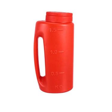 Imagem de Zhjvihx Espalhador de Sal do Adubo do Abanador, Carga Pesada Durável da Tampa Tamanho Furo Distribuidor à Mão para Jardins (vermelho)