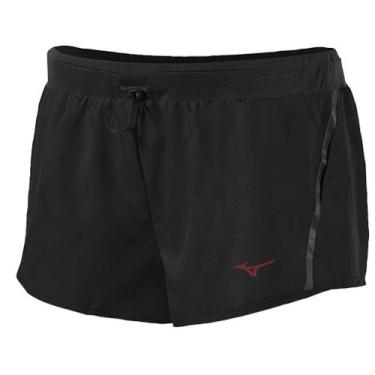 Imagem de Mizuno Short feminino de corrida Firefly 2.5, preto carvão, médio