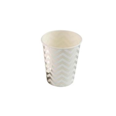 Imagem de Copo de papel Missoni Prateado Biodegradável - 10 un - 270 ml - Silver