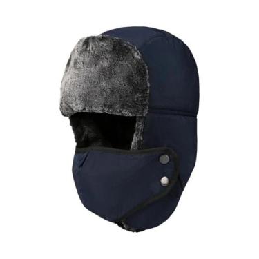 Imagem de Chapéu Ushanka Masculino De Inverno Com Máscara À Prova De Vento, Esti