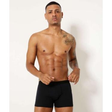 Imagem de Kit 3 Cuecas Boxer Masculina MR-24032, Azul, Preto, M