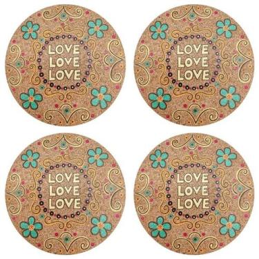 Imagem de Kit 4 Porta Copo Bolacha Descanso Caneca Chopp Balcão Mesa - Clink 