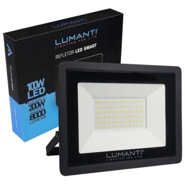 Imagem de Refletor Led Smart 100W Ip66 Bivolt Branco Frio - LUMANTI, Bivolt