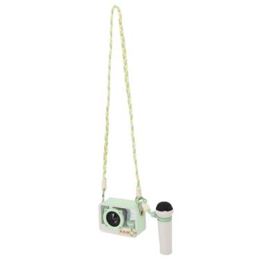 Imagem de GOWENIC Pequena Máquina de karaokê para Crianças, Alto-falante Bluetooth e Conjunto de Microfone, Alto-falante de karaokê Bluetooth Com Microfones Sem Fio, Presente para Menino, Criança, (GREEN)