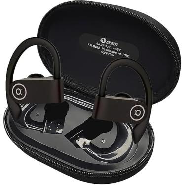 Imagem de Fone de Ouvido Bluetooth 5.4, IPX5 Prova D'Água 45h d Bateria, c Microfone Embutido Design Esportivo Ergonômico Ideal p Esportes Corridas Atividades Físicas Videogame Compatível com IPhone Android