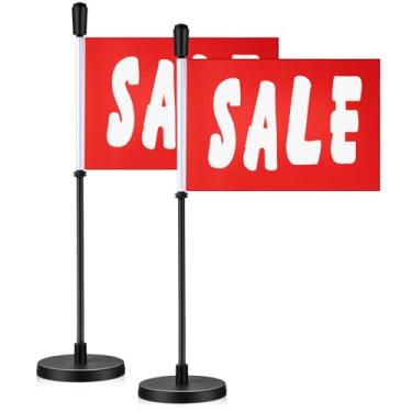 Imagem de 2 Pçs Bandeira de Venda de Bandeiras de Carro Magnéticas com Pólo Base Magnética Bandeira Dupla Face para Caminhão Veículo Decoração Acessórios Ao Ar Livre Usando Isto para Encontrar o Seu Carro (10 x