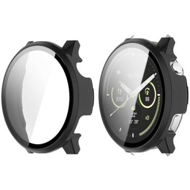 Imagem de MOTONG Capa protetora de relógio de cobertura total PC protetor de tela de vidro temperado compatível com Garmin Venu 4 41 mm (preto)