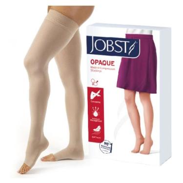 Imagem de Meia coxa 7/8 Jobst Opaque  Compressão 20-30 mmHg - Natural, M