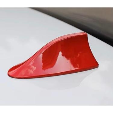 Imagem de Antena Automotiva 6,0dB – Rádio FM de Barbatana de Tubarão para Carros com Teto Curvado (Vermelho)