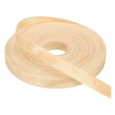 Imagem de PATIKIL Faixa de borda de pinheiro, fita de folheado de madeira de 3/4 polegadas x 30,5 m, pré-colada, borda de borda de compensado flexível com adesivo hot melt para restauração de móveis