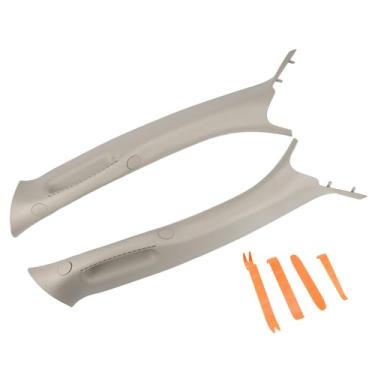 Imagem de AceRide Um acabamento de moldagem de alça de pilar compatível com caminhonete Dodge Ram 1500 2500 3500 2002-2010, lado esquerdo do passageiro do motorista, substituição #1TE75TI2AA 1TE74TI2AA