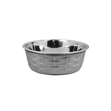 Imagem de Comedouro e Bebedouro Top Trama Prata Pequeno