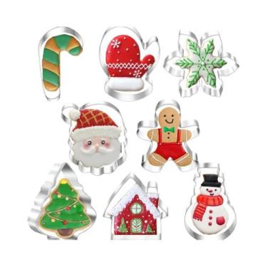 Imagem de Moldes De Biscoito De Natal Em Formato De Cartoon, Máquinas De Cortar 