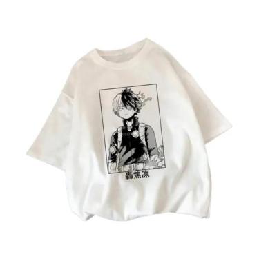 Imagem de Camiseta Feminina De Verão Com Estampa De My Hero Academia Shoto Todor