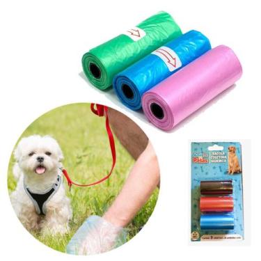 Imagem de Refil Sacola coletora higiênica pet cães 60un biodegradável - AMIGOS D