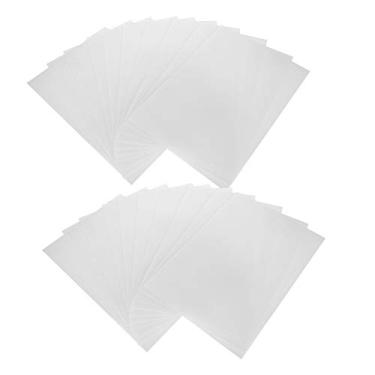 Imagem de Folhas termo retráteis diy artesanato 20 peças 0.3mm material bops translúcido para chaveiro de joias pintadas à mão presente para crianças 11.3x7.8