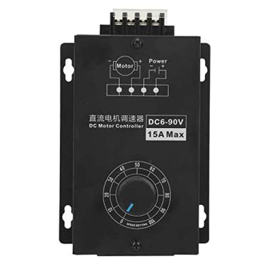 Imagem de Controlador de velocidade do regulador de motor DC PWM eletrônico de alto desempenho ajustável 6V a 90V 15A para motores DC com escova, projetos DIY e aplicações industriais
