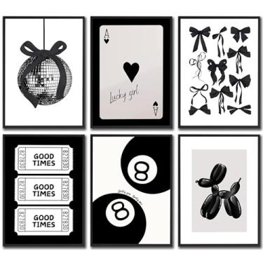 Imagem de ZJJARTYB 3 peças de arte moderna preta e branca para parede (preto, 25,4 cm C x 20,3 cm L, sem moldura)