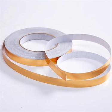 Imagem de Borda de parede autoadesiva de 50 m, faixa de borda de parede à prova d'água, borda de teto moldura de porta linha de cintura decoração interior cozinha banheiro azulejos Stciker fácil de aplicar