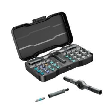 Imagem de MFMEXUL Conjunto de Chaves de Fenda 24 em 1, Conjunto de Chaves de Fenda com Catraca, Kit de Ferramentas Portátil em Estojo