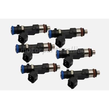 Imagem de 2000-2003 8 peças de injetores de combustível compatíveis com Dodge Dakota Durango Ram 1500 2500 3500 Pickup Van 2000 2001 2002 2003 3.9L V6 5.9L V8 Substitui 53031740AA FJ437 0288 015599 34