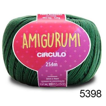 Imagem de LINHA AMIGURUMI 125G COR 5398 MUSGO - Fio de Algodão Mercerizado - Cír