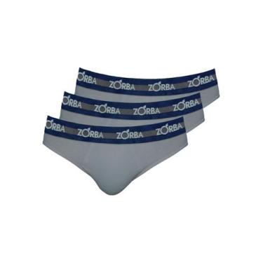 Imagem de Kit com 3 Cuecas Slip Zorba 0764, Chumbo, G