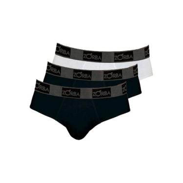Imagem de Kit com 3 Cuecas Slip Zorba 716 Colorido, Branco, G