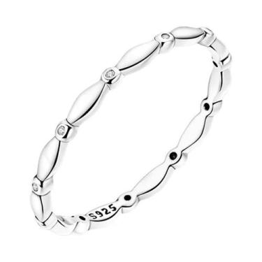 Imagem de Anel De Prata Esterlina 925 Feminino Com Design De Vaga-lume E Rosa Va