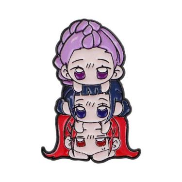 Imagem de Broche De Esmalte De Anime De Fantasia De Menina Fofa, Distintivo Para