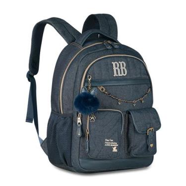 Imagem de Mochila de Costas Denim Vintage 17,5" Rebecca Bonbon - Clio, Jeans