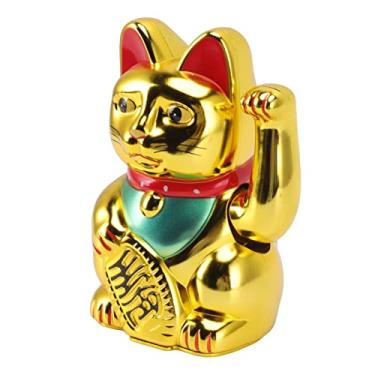 Imagem de Generic Gato Rico Alimentado por Bateria, Cor Vibrante, Gato da Sorte, Acenando para Mesa de Escritório, Material Plástico para Casa (0256A)