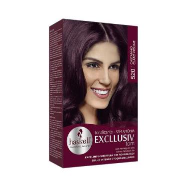 Imagem de Tonalizante Haskell Excllusiv Tom 520 Castanho Claro Violine