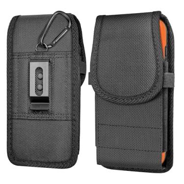 Imagem de DeBin Coldre para Samsung Galaxy A12, A13, A16, A17, A26, A32, A35, A36, A53, A54, A56 5G, [Fecho magnético] Capa para cinto de celular com clipe, capa de compartimento para cartão de identificação