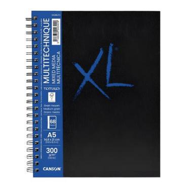 Imagem de Caderno Sketchbook 300g Canson Xl Book Mix Media 34fls A5