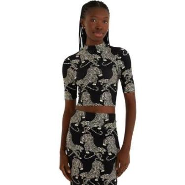 Imagem de Blusa Cropped Farm Rio Tigres Feminina-Feminino