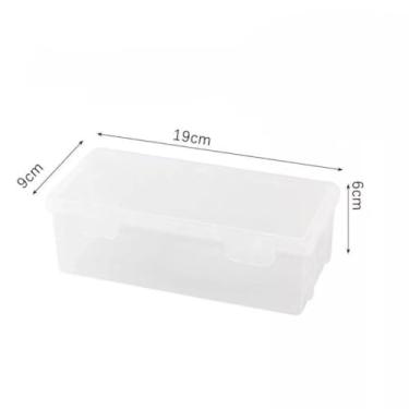 Imagem de Organizador de Mesa de Plástico Multiuso - Porta-Lápis, Caneta e Papelaria com Tampa e Trava para Escritório e Home Office, Armazenamento Seguro (ORGANIZADOR QUADRADO 4UN)